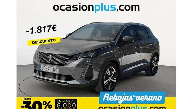 Plateado Usado 2021 Peugeot 3008 Allure Monovolumen | 18.173 € (Precio justo) - Imagen 1/4