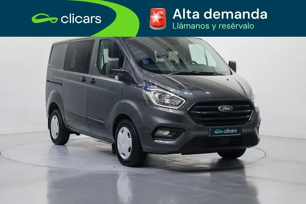 Usado Ford Transit Custom Trend 150 CV (110 kW) 2022 Gris Familiar