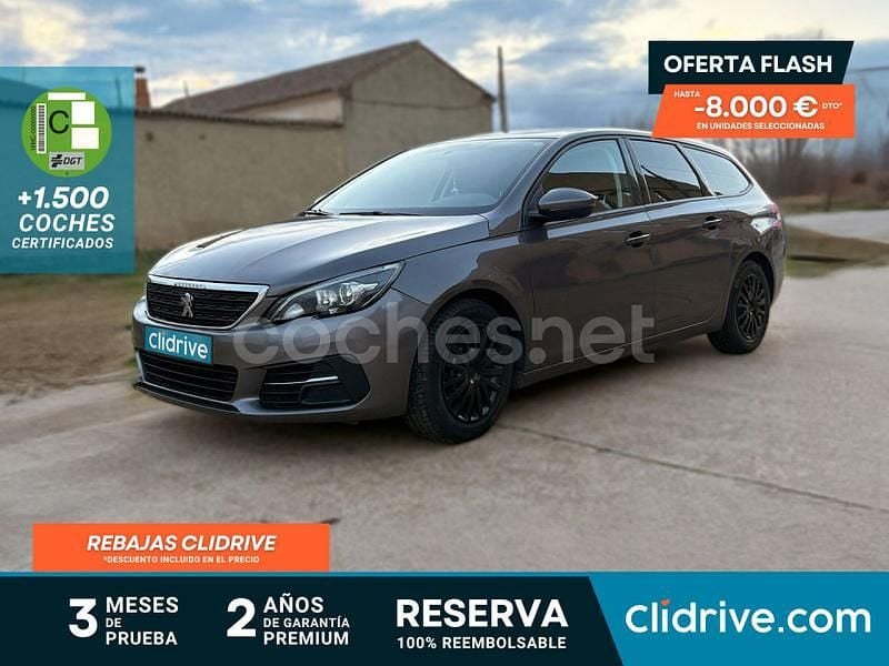 Gris / plata Usado 2019 Peugeot 308 Style Familiar | 6990 € (Super precio) - Imagen 1/3