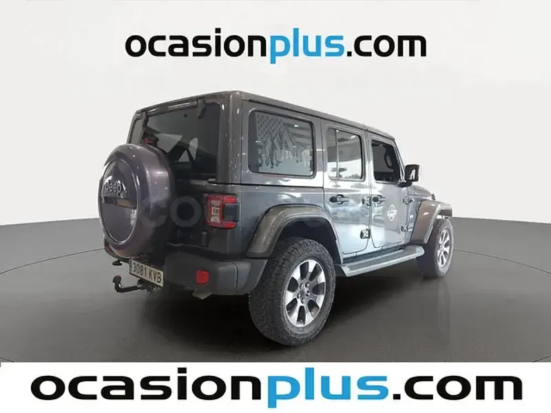 Usado Jeep Wrangler Unlimited Sahara 270 CV (198 kW) 2019 Negro SUV