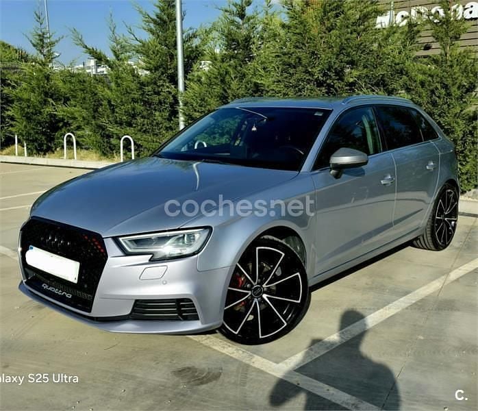 Gris / plata Usado 2017 Audi A3 Sportback S-Line Berlina | 12.999 € (Super precio) - Imagen 1/4