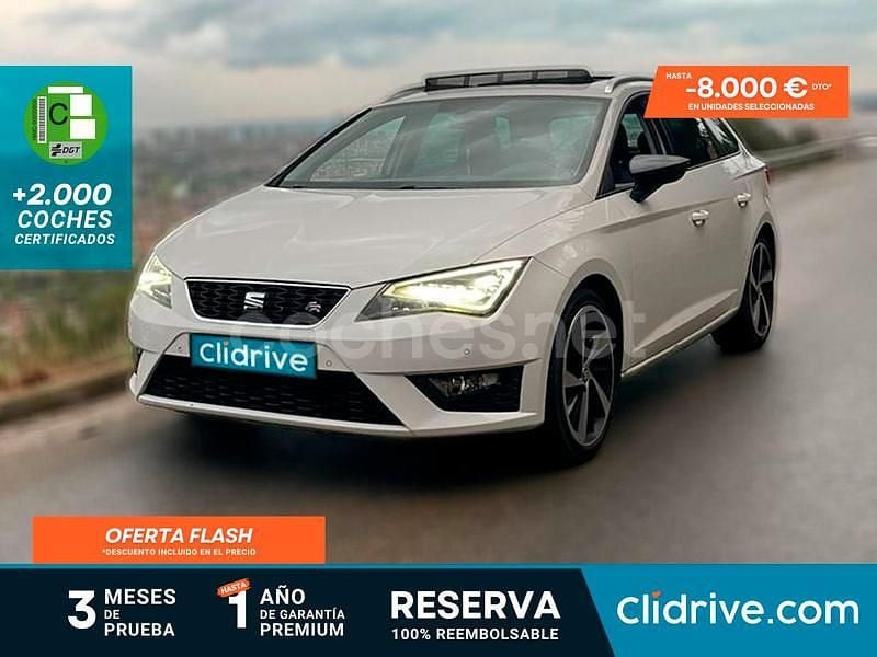 Blanco Usado 2015 Seat Leon FR Familiar | 12.490 € (Precio justo) - Imagen 1/3