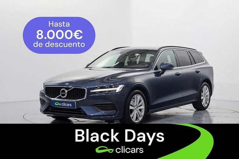 Azul Usado 2021 Volvo V60 Momentum Familiar | 24.990 € (Precio justo) - Imagen 1/4