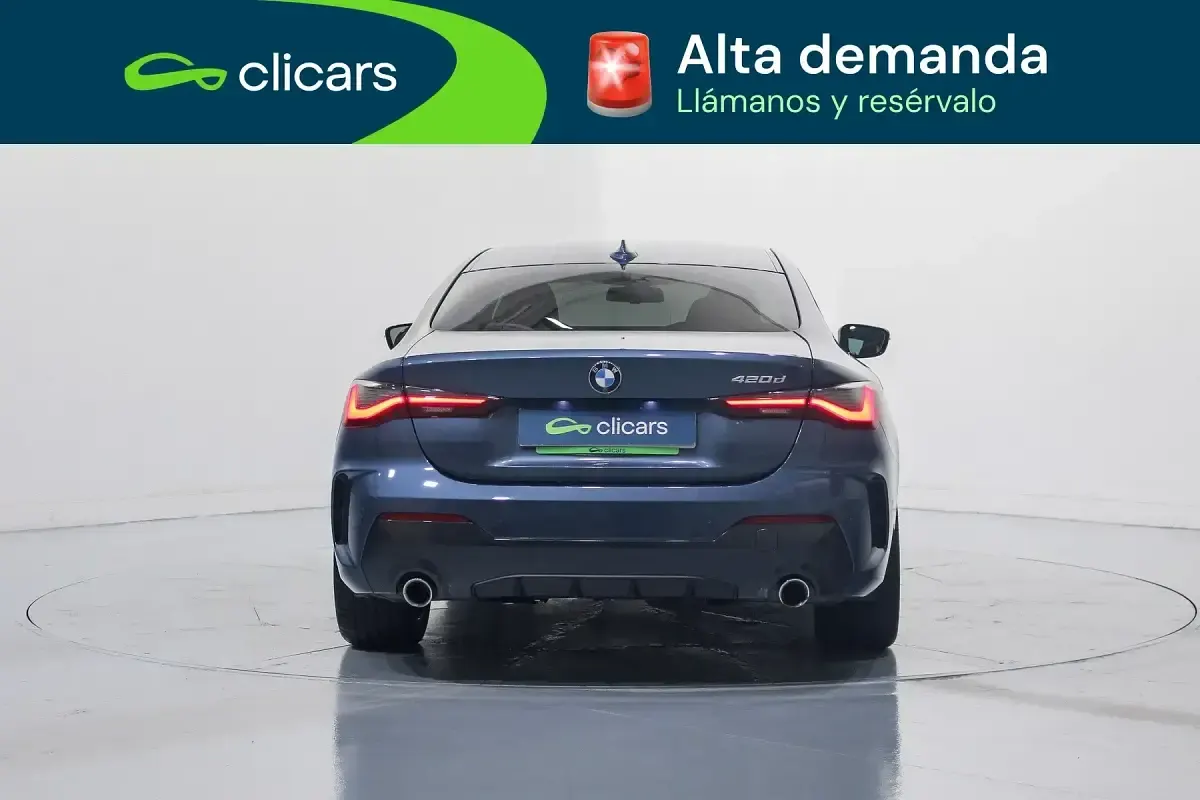 Usado BMW 420 190 CV (139 kW) 2021 Azul Coupe
