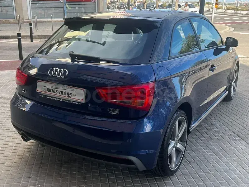 Usado Audi A1 S-Line 95 CV (69 kW) 2017 Azul Utilitario