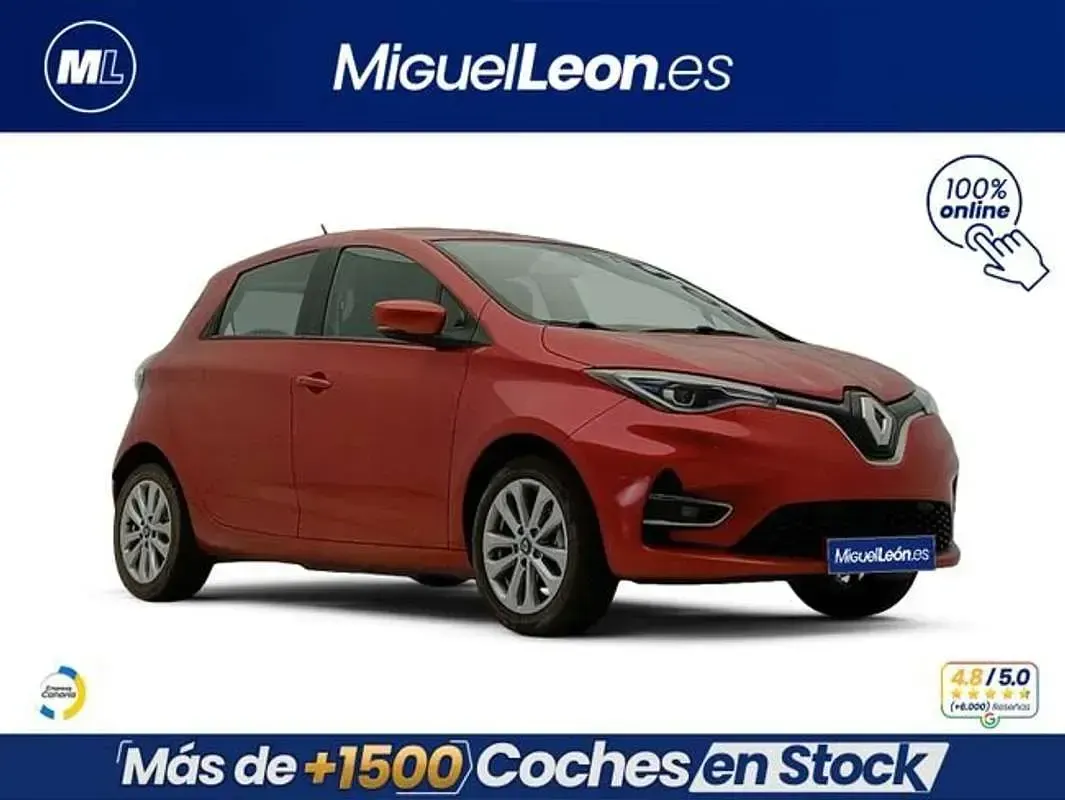 Usado Renault Zoe Intens 78 kW (107 CV) 2020 Rojo Utilitario
