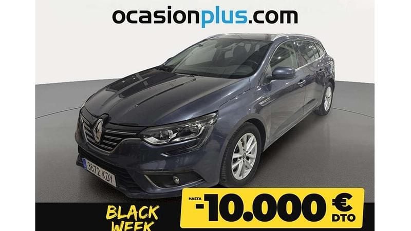 Gris Usado 2017 Renault Mégane GrandTour Zen Familiar | 13.990 € (Precio justo) - Imagen 1/4