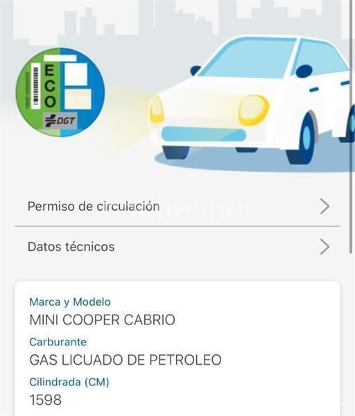 Usado Mini Cooper Cabriolet 116 CV (85 kW) 2009 Rojo Descapotable