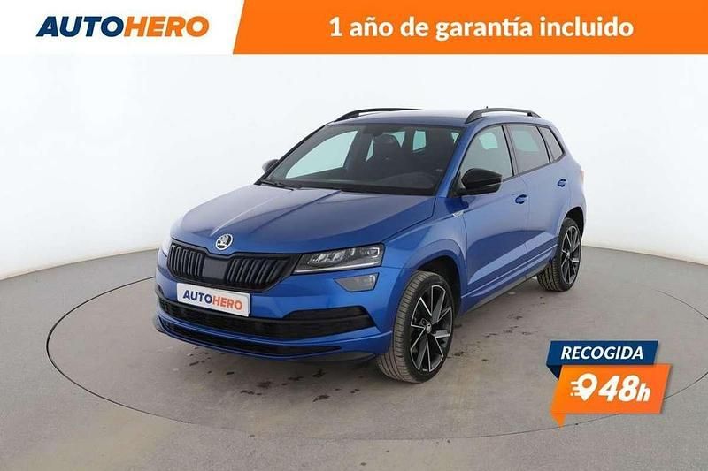 Azul Usado 2021 Skoda Karoq SportLine SUV | 23.428 € (Precio justo) - Imagen 1/3