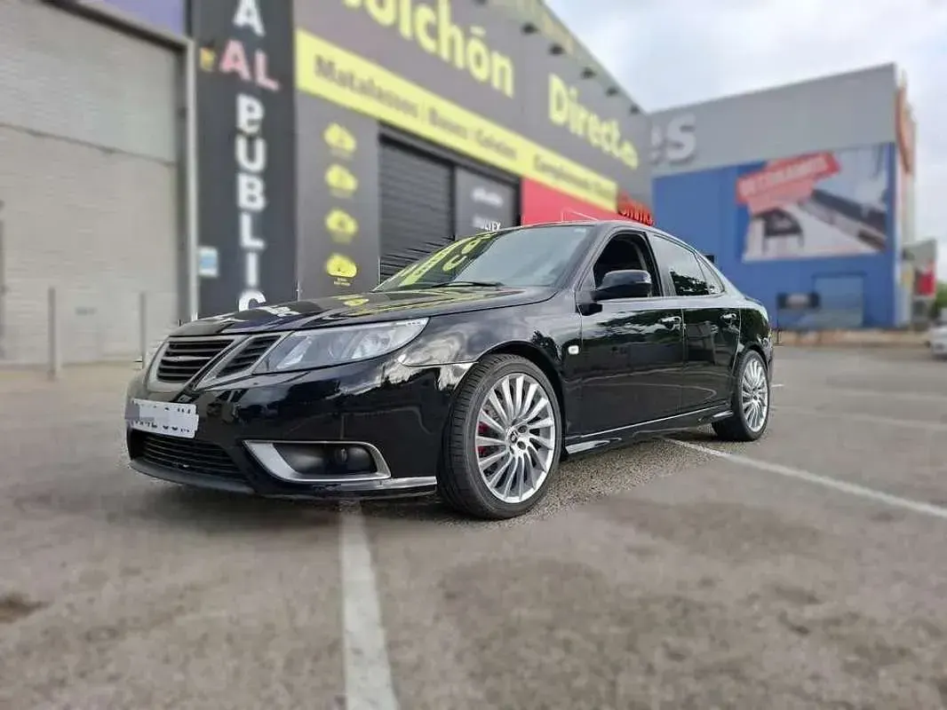 Usado Saab 9-3 Linear 150 CV (110 kW) 2008 Negro Berlina