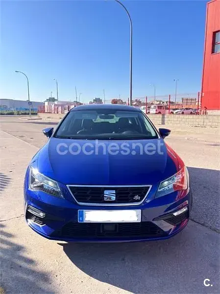 Usado Seat Leon FR 130 CV (95 kW) 2018 Azul Berlina