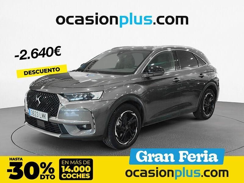 Gris / plata Usado 2021 DS Automobiles DS7 Crossback Grand Chic SUV | 22.890 € (Buen precio) - Imagen 1/4