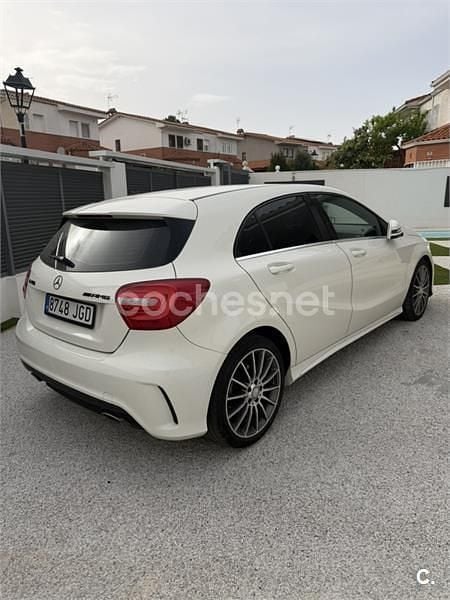 Usado Mercedes A200 AMG line 136 CV (100 kW) 2015 Blanco Berlina