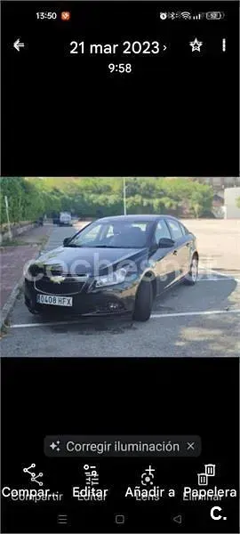Usado Chevrolet Cruze LT 124 CV (91 kW) 2011 Negro Berlina
