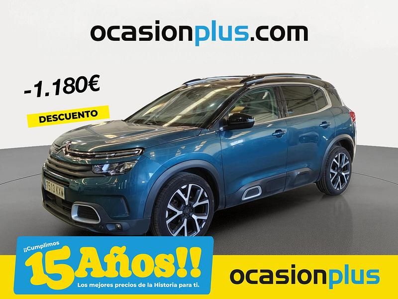 Verde Usado 2019 Citroën C5 Aircross Feel SUV | 12.990 € (Precio justo) - Imagen 1/4