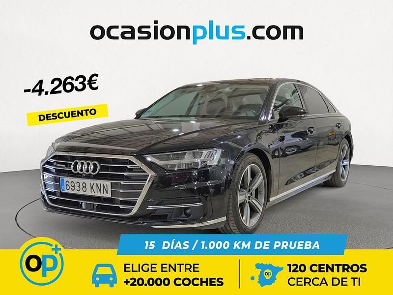 Usado Audi A8 340 CV (250 kW) 2018 Negro Berlina