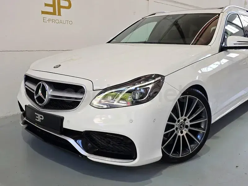 Usado Mercedes E200 Avantgarde 136 CV (100 kW) 2014 Blanco Familiar
