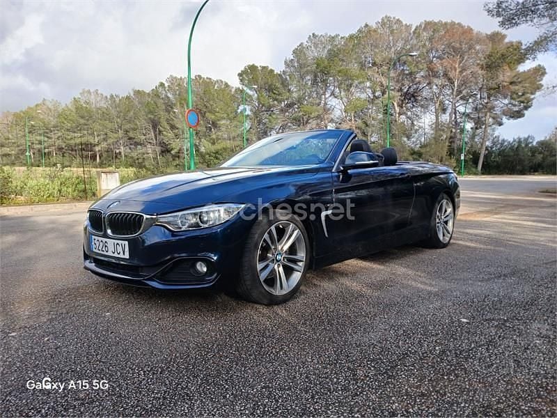 Azul Usado 2015 BMW 420 Descapotable | 18.000 € (Buen precio) - Imagen 1/4