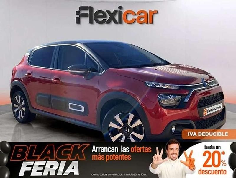 Rojo Usado 2021 Citroën C3 PureTech Berlina | 8990 € (Buen precio) - Imagen 1/4