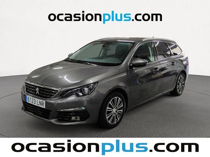 Gris plata Usado 2021 Peugeot 308 SW Allure Familiar | 11.992 € - Imagen 1/4