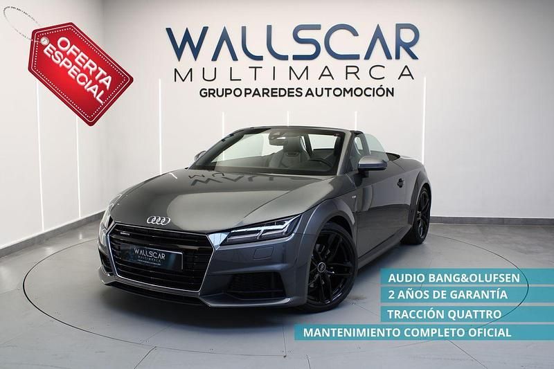 Gris Usado 2015 Audi TT Roadster S-Line Descapotable | 26.280 € (Precio justo) - Imagen 1/4