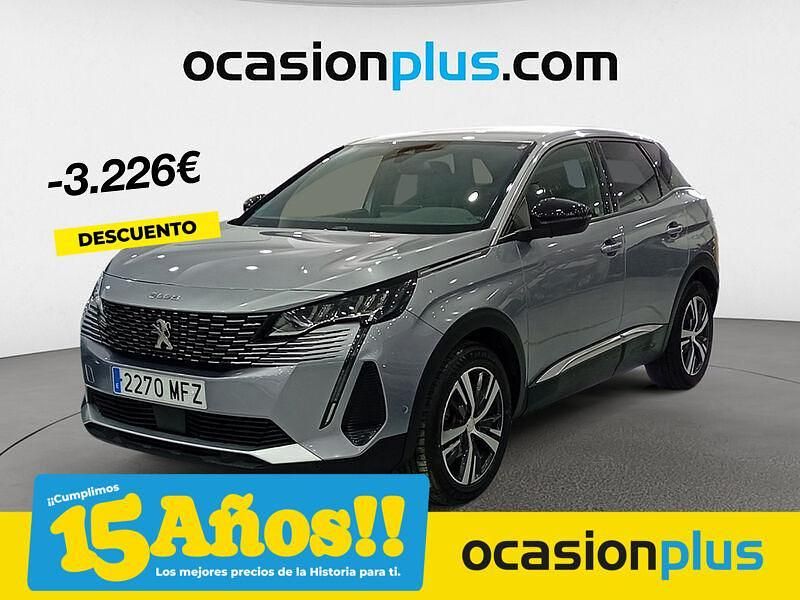 Gris / plata Usado 2023 Peugeot 3008 Allure SUV | 18.990 € (Un poco caro) - Imagen 1/4