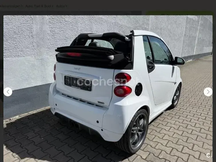 Usado Smart ForTwo Cabrio Brabus 98 CV (72 kW) 2010 Blanco Descapotable
