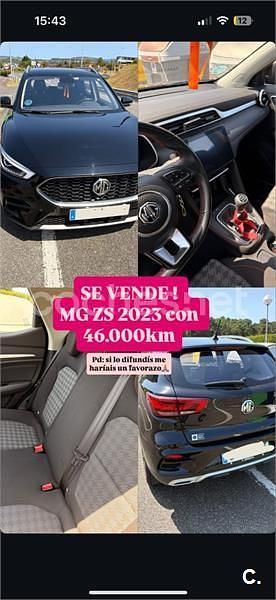 Negro Usado 2023 MG ZS Comfort Berlina | 14.300 € (Precio justo) - Imagen 1/4