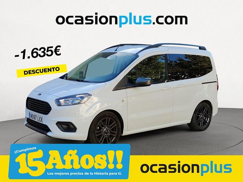 Blanco Usado 2019 Ford Tourneo Courier Sport Monovolumen | 17.990 € (Caro) - Imagen 1/4