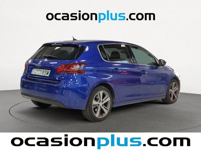 Usado Peugeot 308 Allure 120 CV (88 kW) 2018 Azul Utilitario