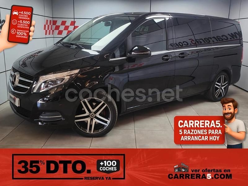 Negro Usado 2018 Mercedes V250 Avantgarde Monovolumen | 29.500 € (Precio justo) - Imagen 1/4