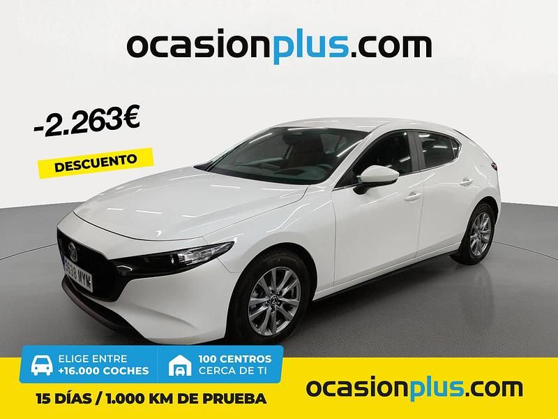 Blanco Usado 2025 Mazda 3 Prime-Line Berlina | 24.900 € - Imagen 1/4