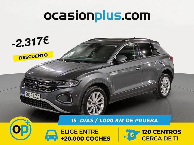 Gris Usado 2022 VW T-Roc Life SUV | 23.290 € (Precio justo) - Imagen 1/4
