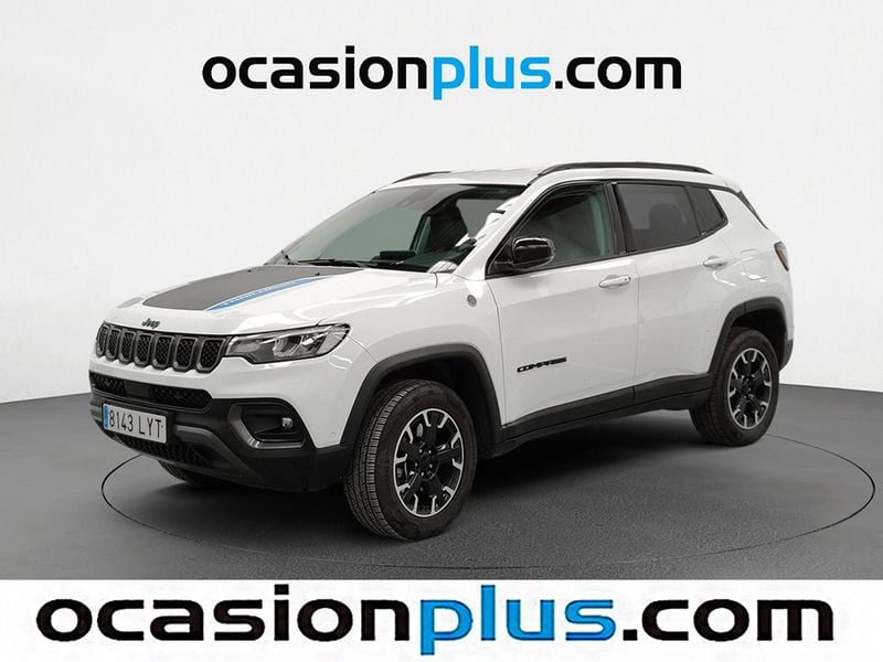 Blanco Usado 2022 Jeep Compass Trailhawk SUV | 18.537 € (Precio justo) - Imagen 1/4