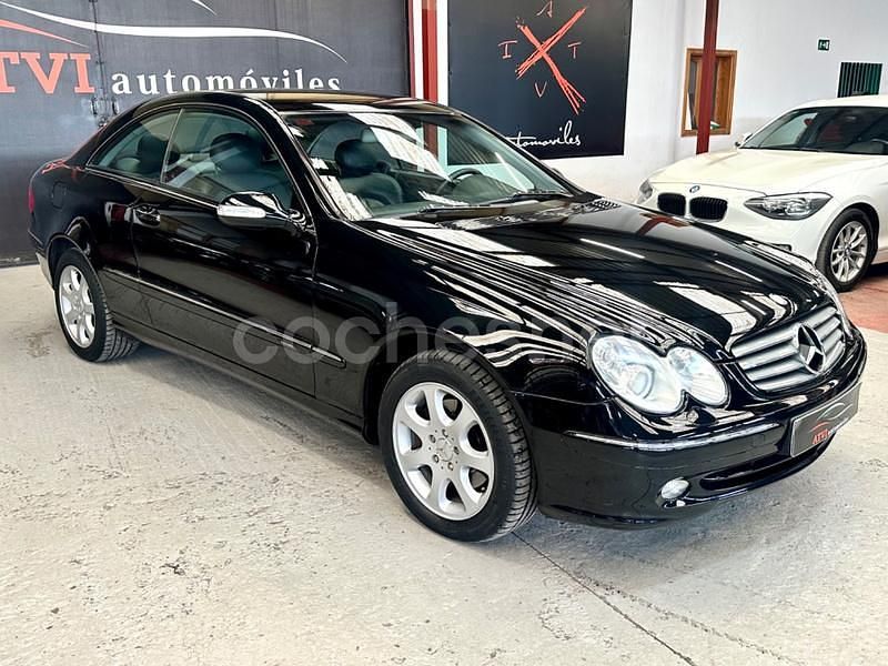 Usado Mercedes CLK240 Avantgarde 170 CV (125 kW) 2002 Negro Coupe