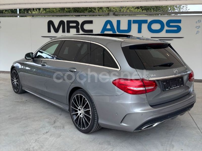Usado Mercedes C220 AMG line 170 CV (125 kW) 2016 Gris / plata Familiar