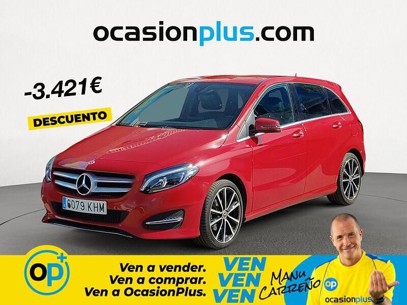 Usado Mercedes B200 136 CV (100 kW) 2018 Rojo Monovolumen