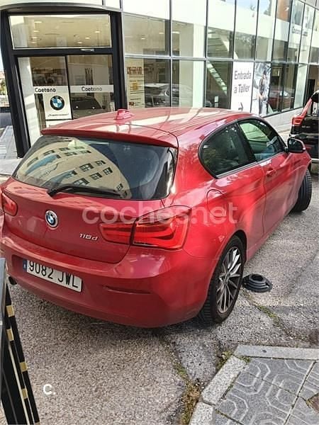 Usado BMW 116 Efficient Dynamics 116 CV (85 kW) 2017 Rojo Utilitario