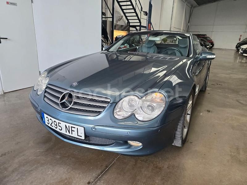 Azul Usado 2003 Mercedes SL500 Descapotable | 17.990 € (Precio justo) - Imagen 1/4