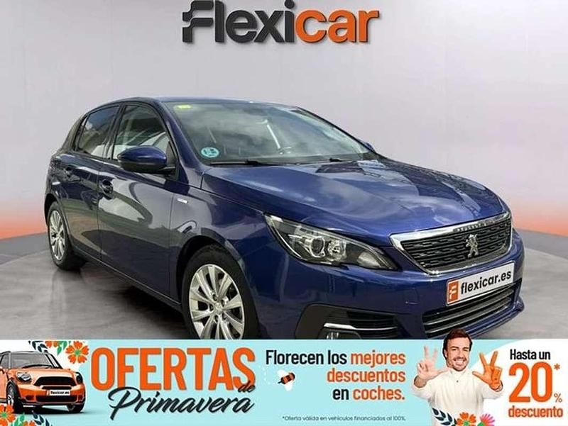 Usado Peugeot 308 Active 131 CV (96 kW) 2020 Azul Utilitario