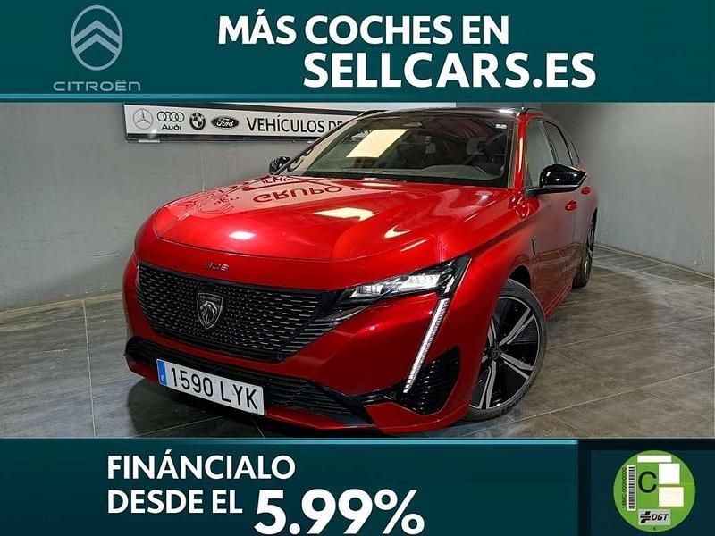 Rojo Usado 2022 Peugeot 308 GT Familiar | 20.390 € (Precio justo) - Imagen 1/4