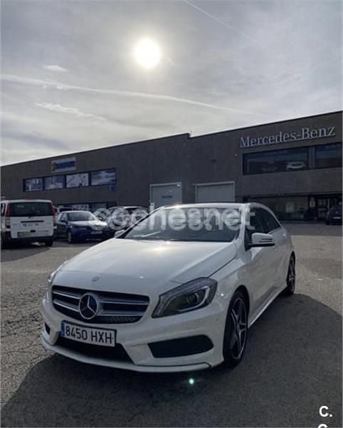 Usado Mercedes A220 AMG line 170 CV (125 kW) 2014 Blanco Berlina