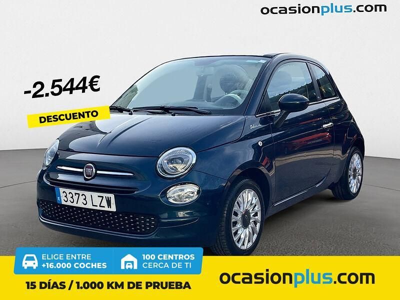 Azul Usado 2022 Fiat 500 Dolcevita Descapotable | 11.490 € (Precio justo) - Imagen 1/4