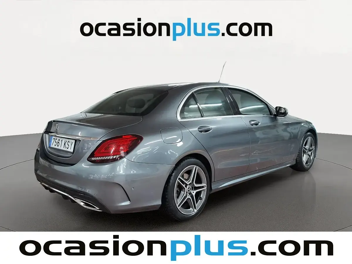 Usado Mercedes C200 AMG 184 CV (135 kW) 2019 Gris Berlina