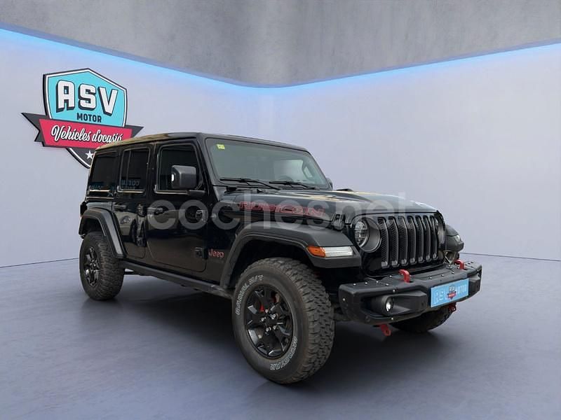 Negro Usado 2019 Jeep Wrangler Unlimited Rubicon SUV | 53.990 € (Un poco caro) - Imagen 1/4