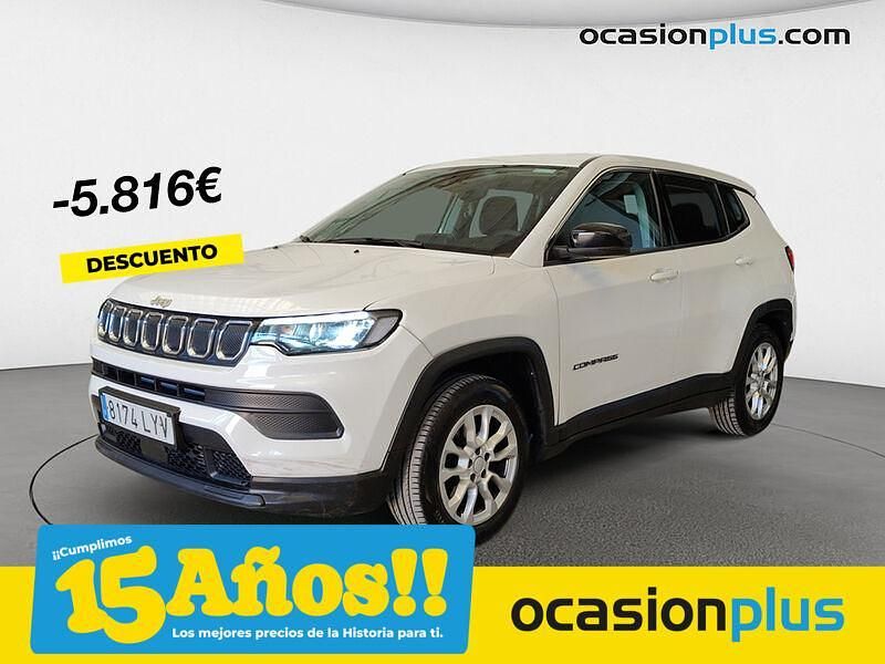 Blanco Usado 2022 Jeep Compass Longitude SUV | 19.980 € (Precio justo) - Imagen 1/4