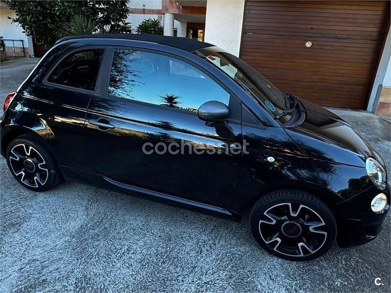 Usado Fiat 500C S 69 CV (50 kW) 2018 Negro Descapotable