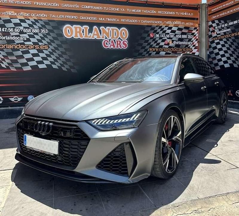 Gris Usado 2021 Audi RS6 Ambiente Familiar | 94.900 € (Caro) - Imagen 1/4