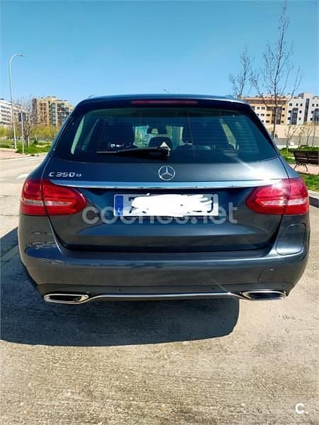 Usado Mercedes C350e Exclusive 279 CV (205 kW) 2015 Gris / plata Familiar