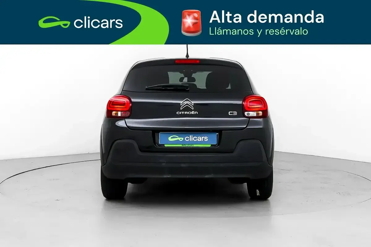 Usado Citroën C3 PureTech 82 CV (60 kW) 2018 Negro Utilitario